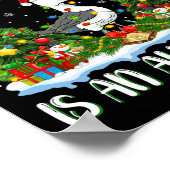 クリスマスに訪れたいのはアホウドリのクリスマスツリー ポスター (角)