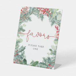 クリスマスに訪れる緑のシャワー 台座サイン