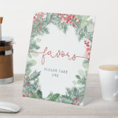 クリスマスに訪れる緑のシャワー 台座サイン (インサイチュ)