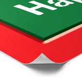 クリスマスに訪れる魚の幸せの泡 ポスター (角)