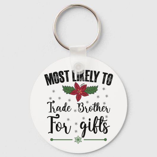 クリスマスに贈り物を贈るために兄と交換する可能性が最も高い キーホルダー (正面)