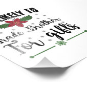 クリスマスに贈り物を贈るために兄と交換する可能性が最も高い フォトプリント            (角)