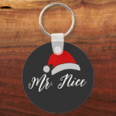 クリスマスに贈物の御夫妻パーソナライズされた。 キーホルダー (正面)