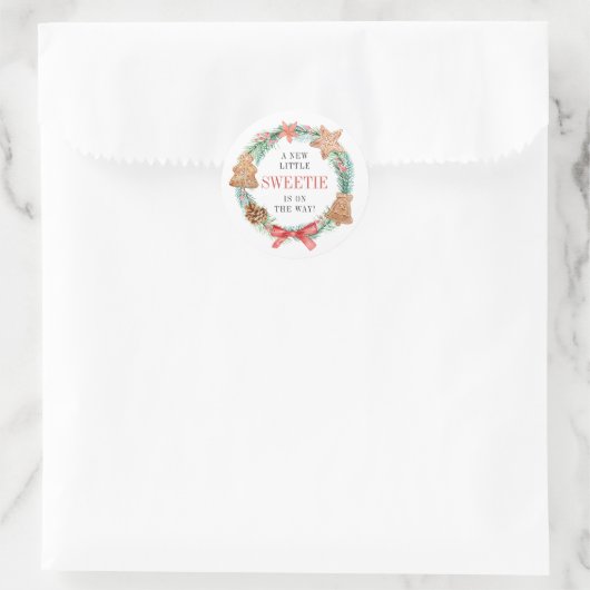 クリスマスに赤ちゃんシャワーが楽しめる ラウンドシール (バッグ)