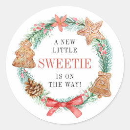 クリスマスに赤ちゃんシャワーが楽しめる ラウンドシール