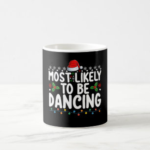 クリスマスに踊ってそうな家族 コーヒーマグカップ