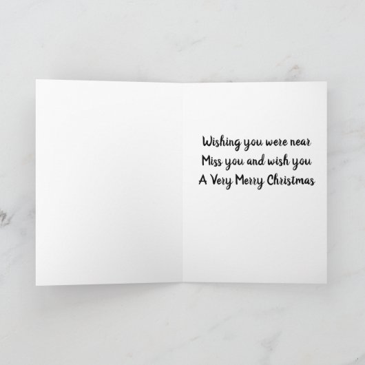 ***クリスマスに近かったこと***恋しく思 カード (内部)