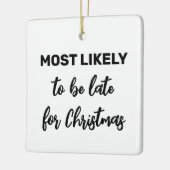 クリスマスに遅れる可能性が高い セラミックオーナメント (左)