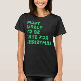 クリスマスに遅刻しそうな人 Tシャツ