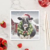 クリスマスに過ごすリース スタンダードランチョンナプキン (インサイチュ)