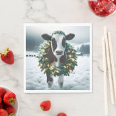 クリスマスに過ごすリース スタンダードランチョンナプキン (インサイチュ)