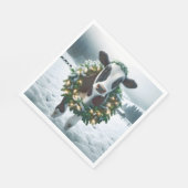 クリスマスに過ごすリース スタンダードランチョンナプキン (角)