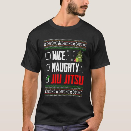 クリスマスに醜い柔術 Tシャツ (正面)