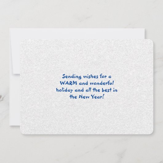 クリスマスに開催される海岸熱帯魚の海 シーズンカード (裏面)