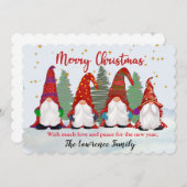 クリスマスに雪の4つの格言 シーズンカード (正面/裏面)