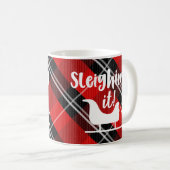 クリスマスに雪を降ろす コーヒーマグカップ (正面右)