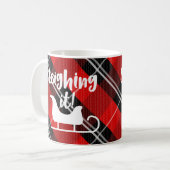 クリスマスに雪を降ろす コーヒーマグカップ (正面左)