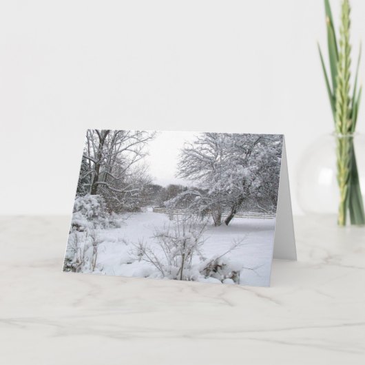 クリスマスに雪 シーズンカード (正面)