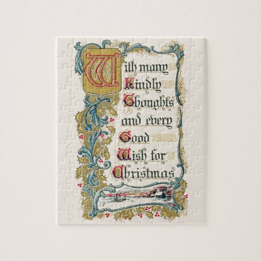 クリスマスに願いをこめて ジグソーパズル (縦)