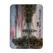 クリスマスに風光明媚な冬スコットランドのローチアイリーン マグネット (縦)