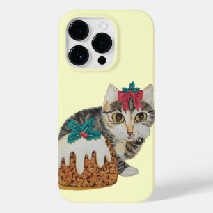 クリスマスに食べ物は可愛い子猫のタビーキャットプリン Case-Mate iPhone 14 PROケース
