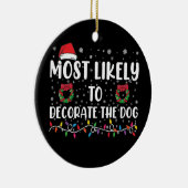 クリスマスに飾合う犬に最も可能性が高い セラミックオーナメント (右)