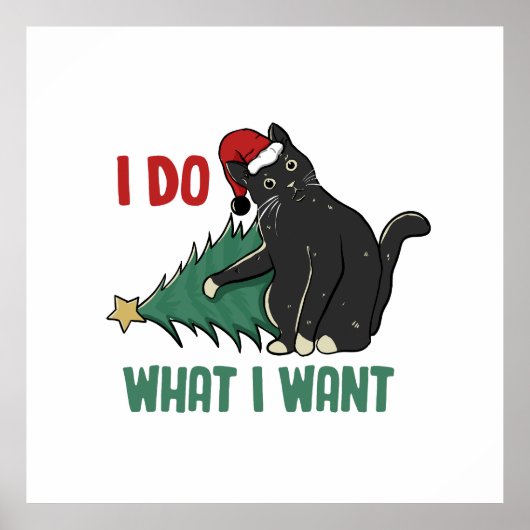 クリスマスに黒猫の休日を過ごしたいことをする ポスター (正面)