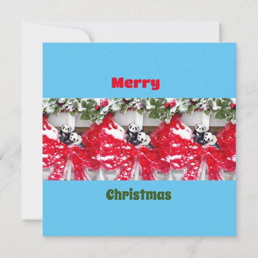 クリスマスに6頭のダーリング・パンダ (正面)
