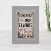 クリスマスに"あなた"と一緒にいることお気に入りの。 シーズンカード (正面)