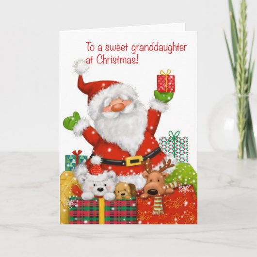 クリスマスに、おばあさんに カード (正面)