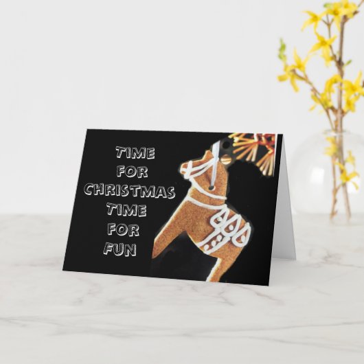 クリスマスに*特別な小さな子*をお願い カード (黄色い花)