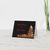 クリスマスに「私はあなたの友達」と思い出させる シーズンカード (正面)