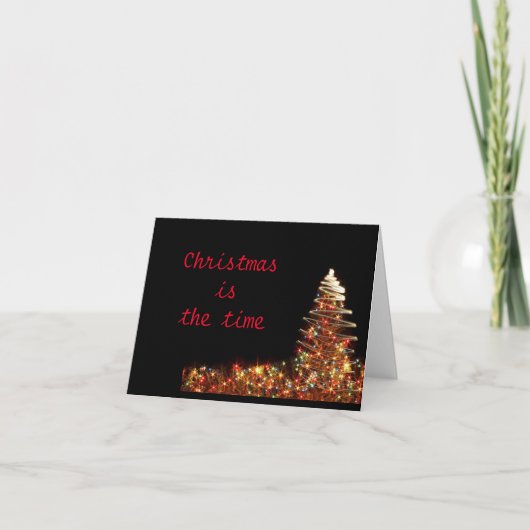 クリスマスに「私はあなたの友達」と思い出させる シーズンカード (正面)