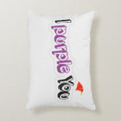 クリスマスに「私はあなたを紫」と枕 アクセントクッション (正面(垂直))