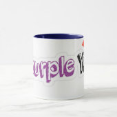 クリスマスに「紫」のマグカップ マグカップ (中央)