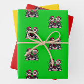 クリスマスにSockMonkeyハンター兄弟 ラッピングペーパーシート (インサイチュ)