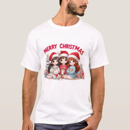 クリスマスにTシャツを飾ってほしい、かわいい子たち Tシャツ