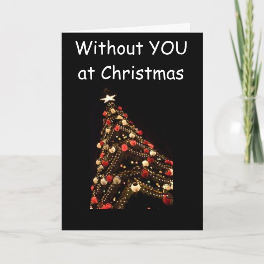 クリスマスにUがいなければ何も正しくない シーズンカード (正面)