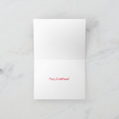クリスマスねずみのグリーティングカード カード (内部)