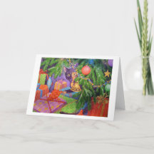 クリスマスねずみカード