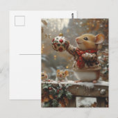 クリスマスねずみ ポストカード (正面/裏面)