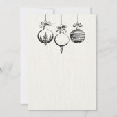 クリスマスのあたたかなインテリアシーン 招待状 (裏面)