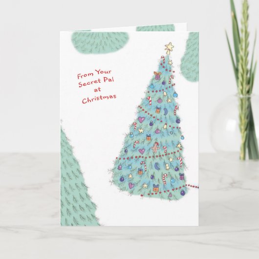 クリスマスのあなたの秘密の友達から シーズンカード (正面)