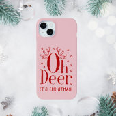 クリスマスのあの鹿 iPhone 15 plus カバー
