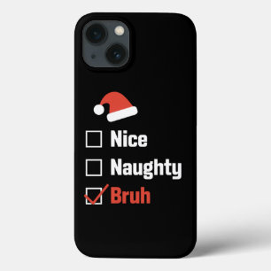 クリスマスのいい子わるい子ブラーおもしろいXmasリスト iPhone 13ケース