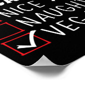 クリスマスのいけないいおもしろいクリスマス一覧ビーガンおもしろい ポスター (角)