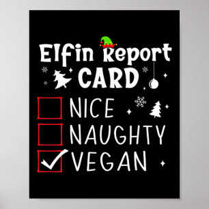 クリスマスのいけないいおもしろいクリスマス一覧ビーガンおもしろい ポスター