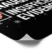 クリスマスのいけないい証拠不十分サンタ ポスター (角)