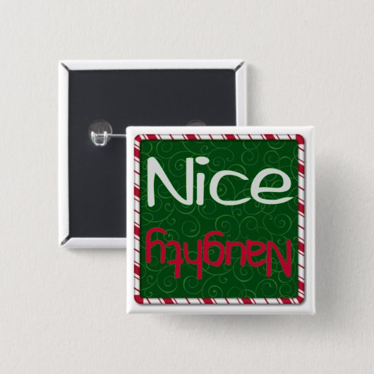 クリスマスのいけないですかニースのリストボタン 缶バッジ (正面&裏面)