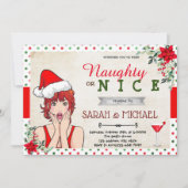 クリスマスのいけな休暇または素敵な招待 招待状 (正面)